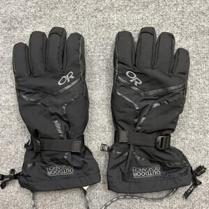 Outdoor Research Gloves Mens Large Black Waterproof Insulated Snow Winter Ski OR
